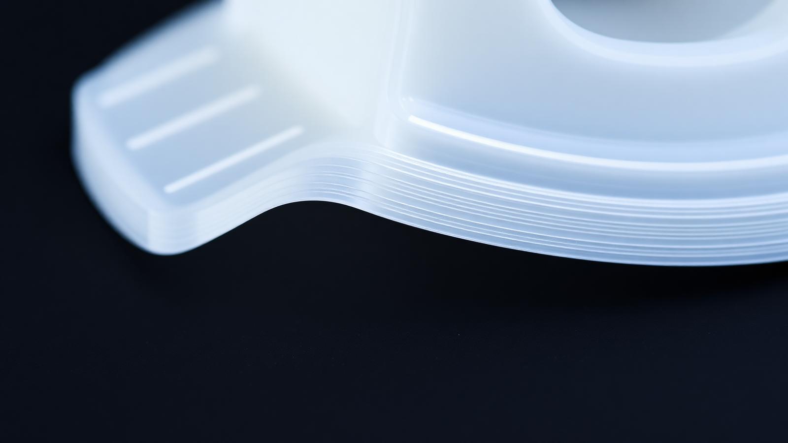 Close-up of 3D printed FDM part showing wall perimeters and layer lines